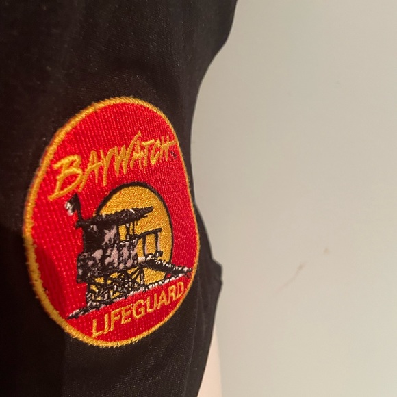 Black High cut " Baywatch" one piece bathing suit - Picture 4 of 7